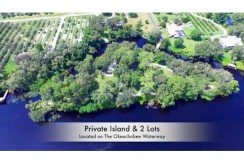 Private Island and 2 Lots on Caloosahatchee River Okeechobee Wat