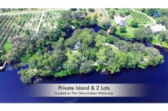 Private Island and 2 Lots on Caloosahatchee River Okeechobee Wat