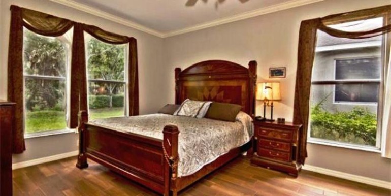 Master Suite on first floor with large walk-in closet.