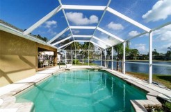 Private pool and lake view