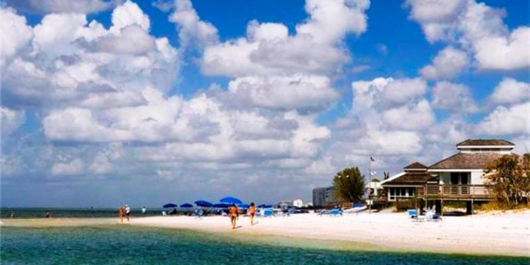 beach park along florida gulf coast at naples